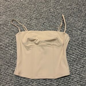 Women's Corset Going Out Cream Top